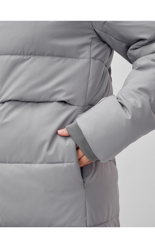 Длинный зимний пуховик для молодёжи