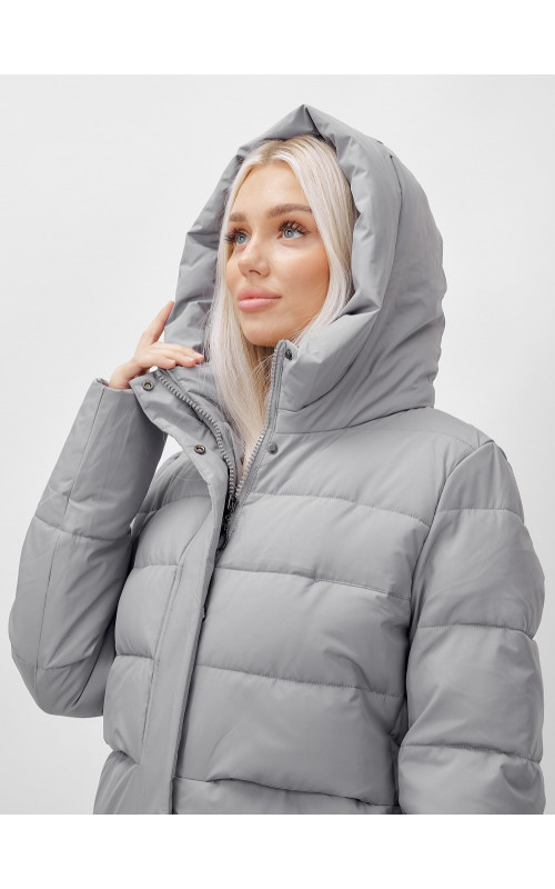 Длинный зимний пуховик для молодёжи