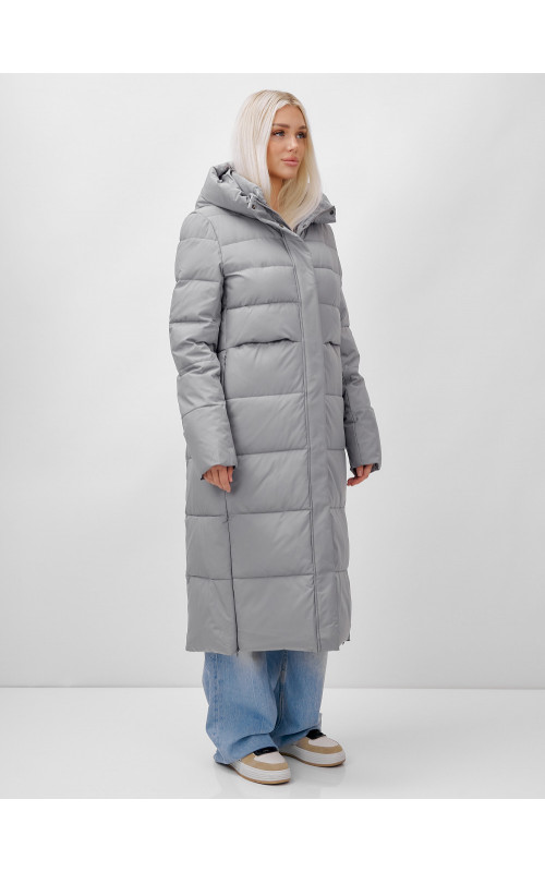 Длинный зимний пуховик для молодёжи