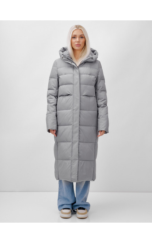 Длинный зимний пуховик для молодёжи