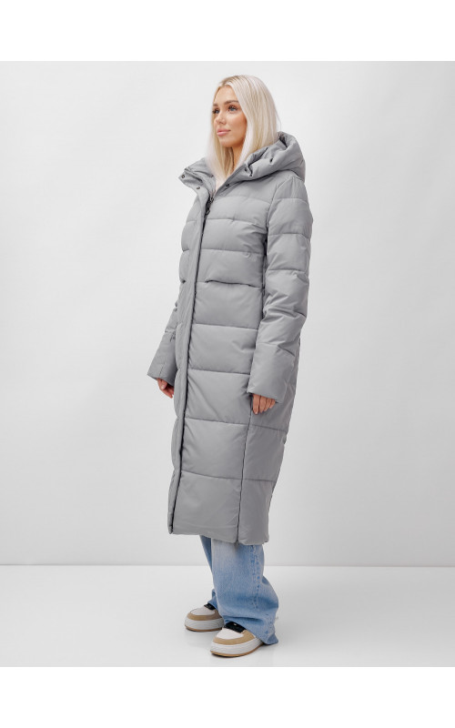 Длинный зимний пуховик для молодёжи