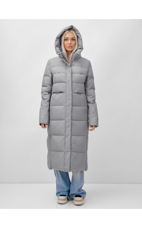 Длинный зимний пуховик для молодёжи