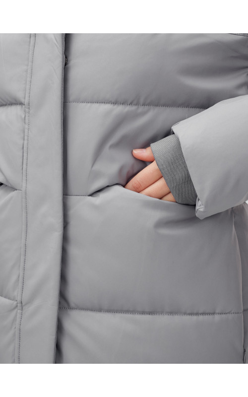 Длинный зимний пуховик для молодёжи