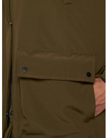 Женская зимняя парка с капюшоном, хаки, для активного отдыха. в Тюмени