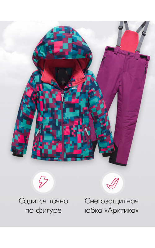 Зимний лыжный костюм для девочек: комфорт и защита на склонах