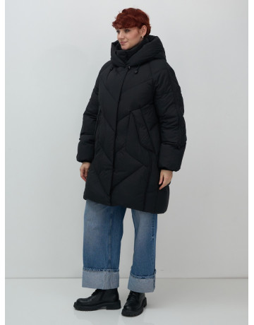 Длинный женский пуховик для зимы