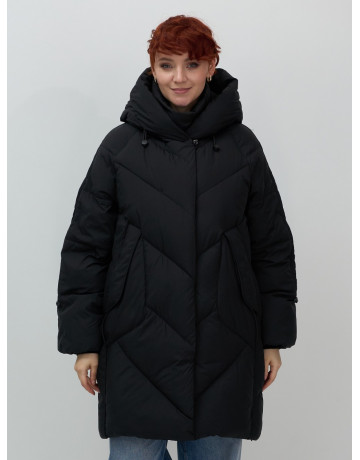Длинный женский пуховик для зимы
