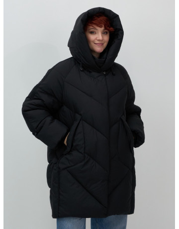 Длинный женский пуховик для зимы