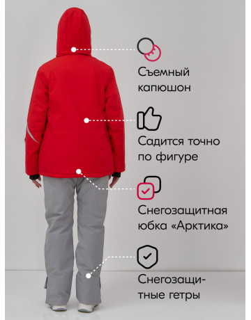 Женский горнолыжный костюм зимний утеплённый