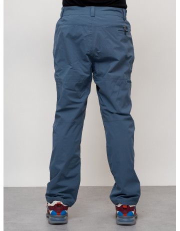 Мужские брюки с флисовой подкладкой синего цвета