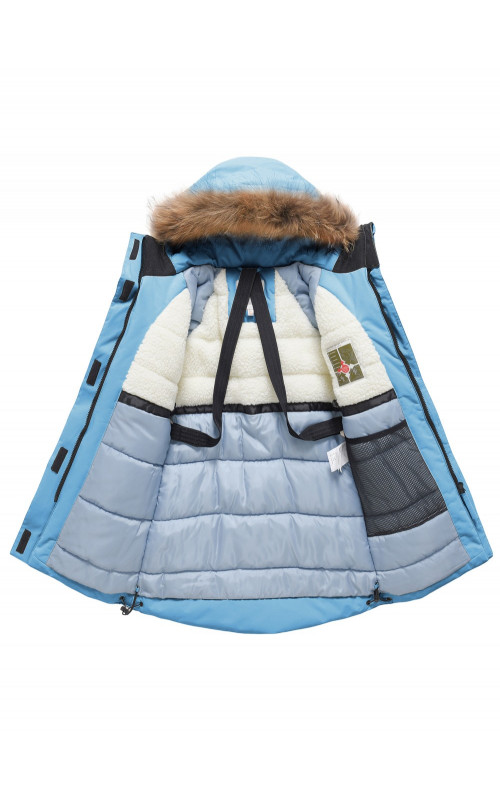 Зимняя парка для девочки-подростка, утеплённая и непромокаемая