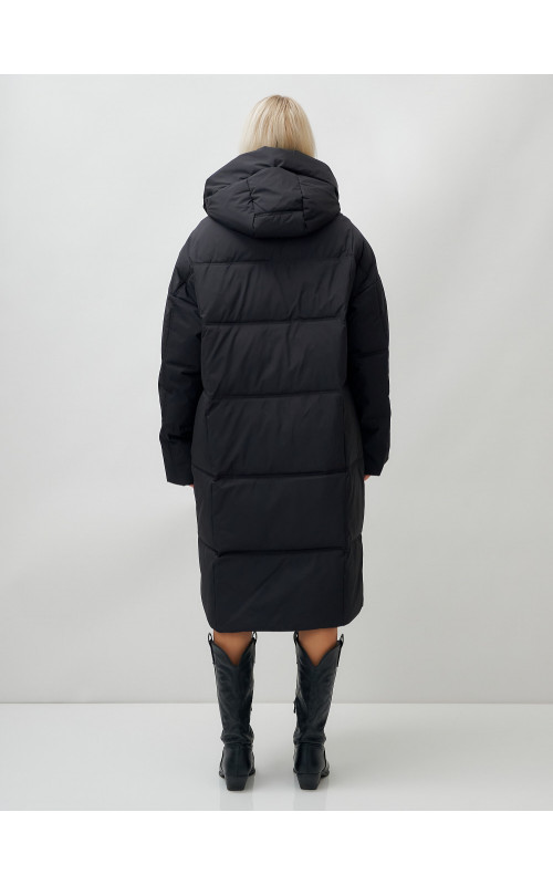 Длинный зимний пуховик для женщин