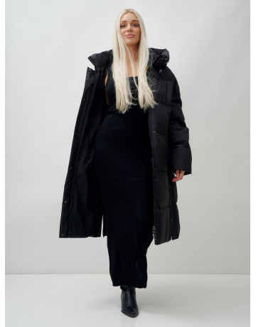 Длинный зимний пуховик для женщин