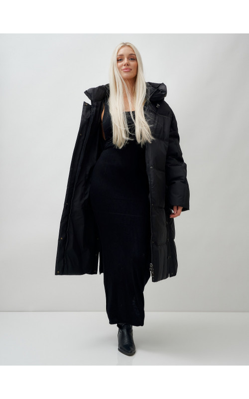 Длинный зимний пуховик для женщин