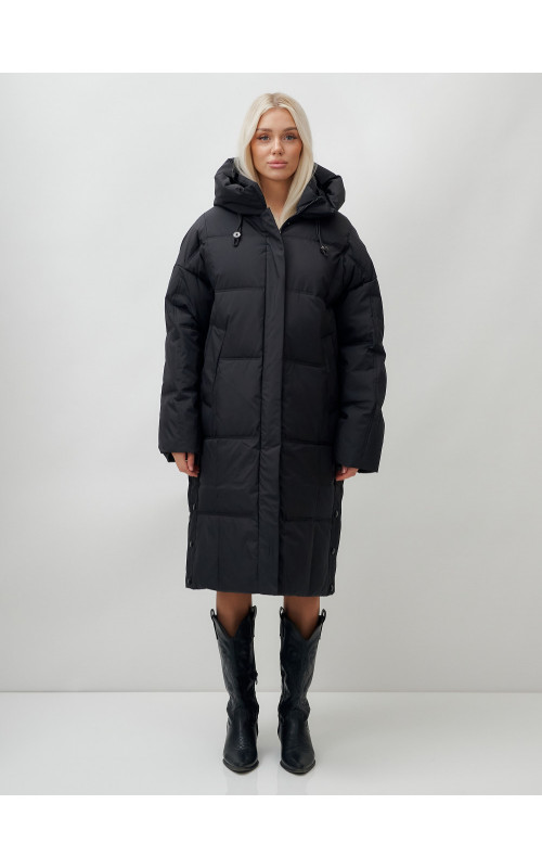 Длинный зимний пуховик для женщин