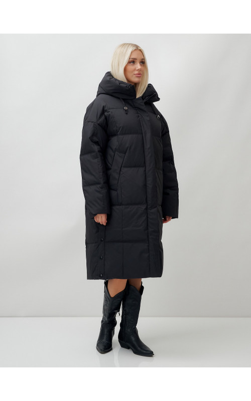 Длинный зимний пуховик для женщин