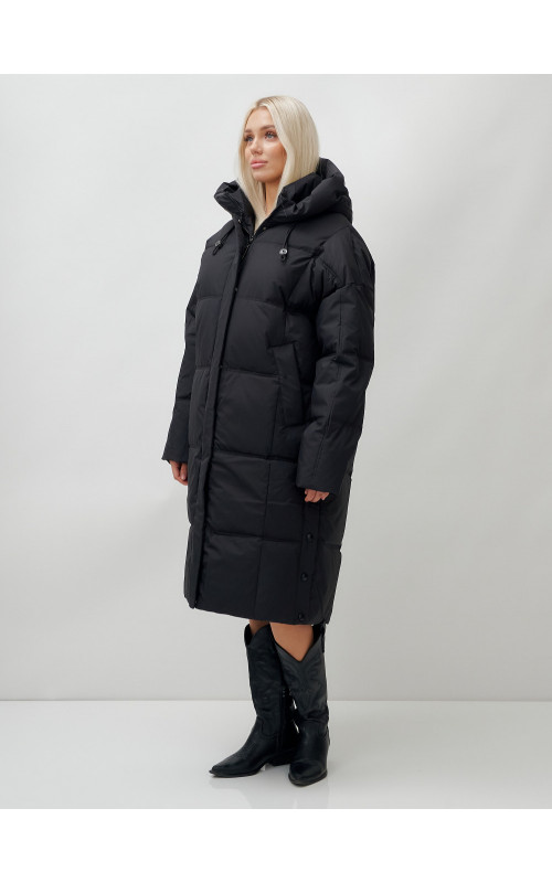 Длинный зимний пуховик для женщин