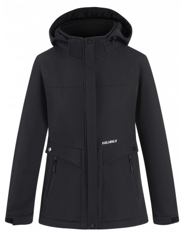 Женская спортивная ветровка с капюшоном softshell, чёрная, для активного отдыха в Тюмени