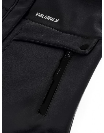 Женская спортивная ветровка с капюшоном softshell, чёрная, для активного отдыха в Тюмени