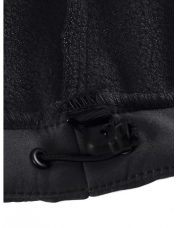 Женская спортивная ветровка с капюшоном softshell, чёрная, для активного отдыха в Тюмени