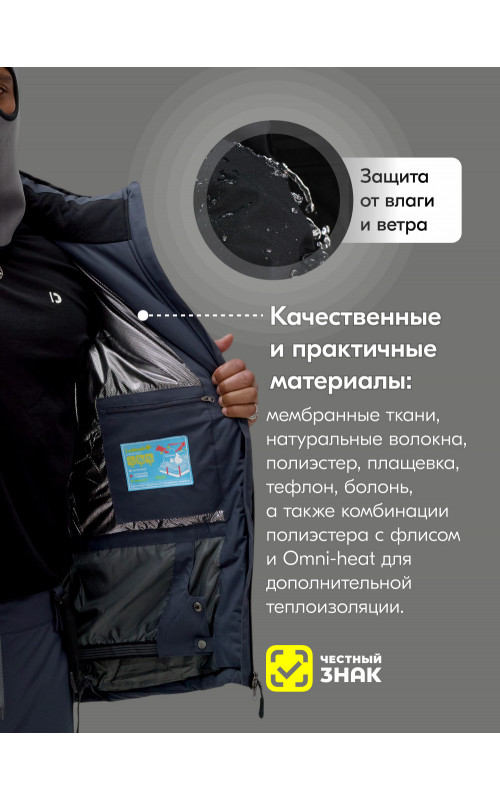 Мужской горнолыжный костюм для зимы: комфорт и защита на склоне