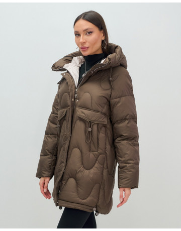 Женский зимний пуховик «Модный», для холодной погоды