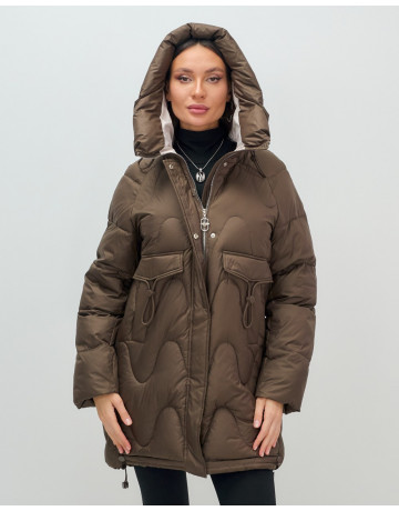 Женский зимний пуховик «Модный», для холодной погоды
