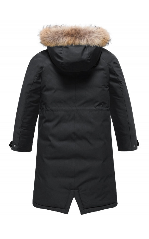 Тёплая детская парка с регулируемой посадкой.