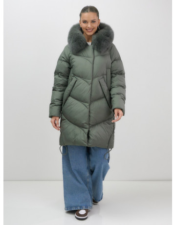 Длинный пуховик премиум-класса для зимы.