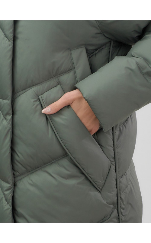 Длинный пуховик премиум-класса для зимы.