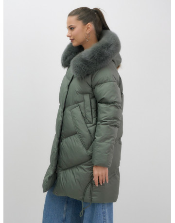 Длинный пуховик премиум-класса для зимы.