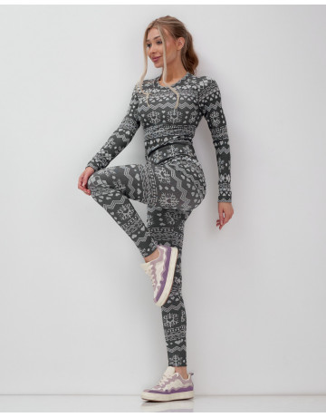 Женское термобельё для осени и зимы, спортивный стиль.