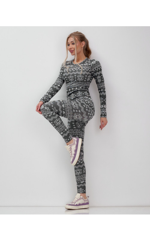 Женское термобельё для осени и зимы, спортивный стиль.