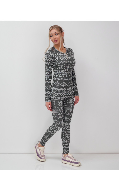 Женское термобельё для осени и зимы, спортивный стиль.