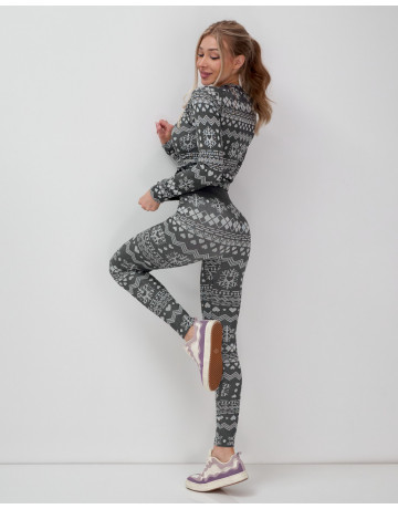 Женское термобельё для осени и зимы, спортивный стиль.