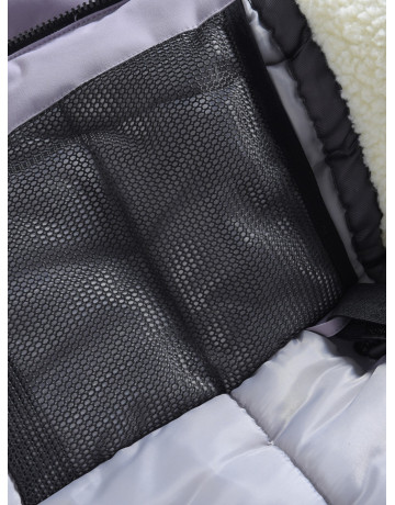 Зимняя парка для девочки-подростка с меховой подкладкой и ветро- и влагоотталкивающей тканью.