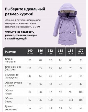 Зимняя парка для девочки-подростка с меховой подкладкой и ветро- и влагоотталкивающей тканью.