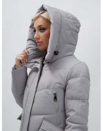 Тёплый женский пуховик с капюшоном