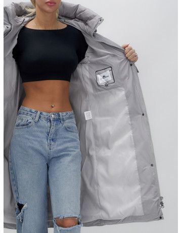 Тёплый женский пуховик с капюшоном