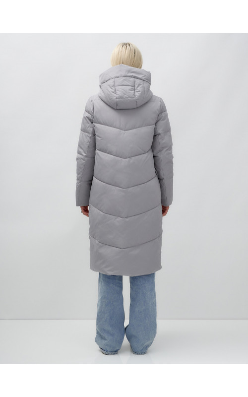 Тёплый женский пуховик с капюшоном