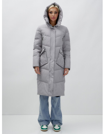 Тёплый женский пуховик с капюшоном