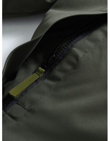 Зимняя мужская парка с капюшоном хаки, для активного отдыха в Тюмени