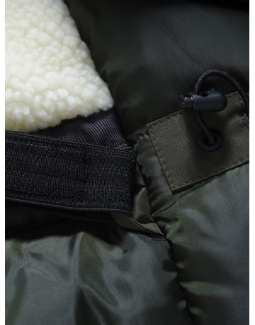 Зимняя мужская парка с капюшоном хаки, для активного отдыха в Тюмени