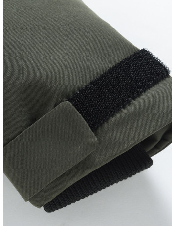 Зимняя мужская парка с капюшоном хаки, для активного отдыха в Тюмени