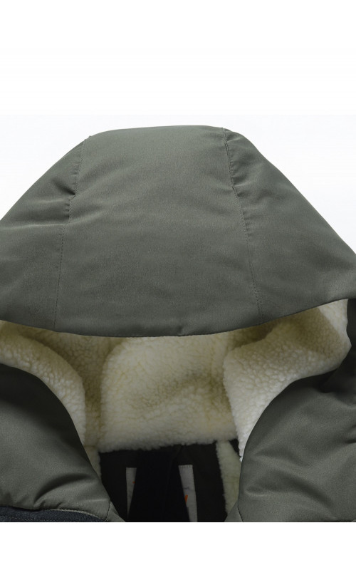 Зимняя мужская парка с капюшоном хаки, для активного отдыха в Тюмени