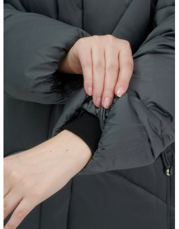 Пуховик для женщин с мехом песца