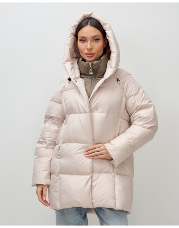 Женская зимняя куртка с капюшоном, размер 48–56.