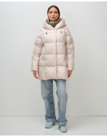 Женская зимняя куртка с капюшоном, размер 48–56.