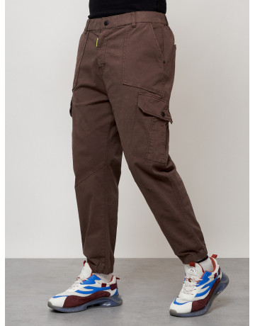 Мужские брюки карго зауженного кроя.