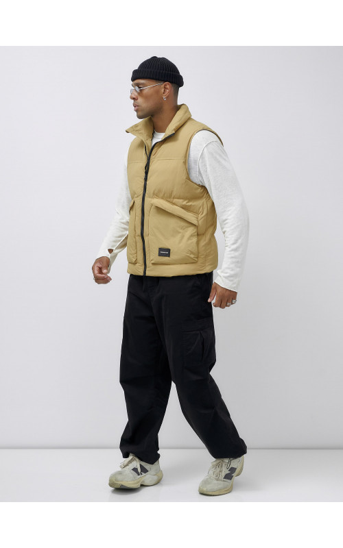 Мужской зимний жилет стёганый утеплённый.